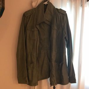 Army green cargo jacket
